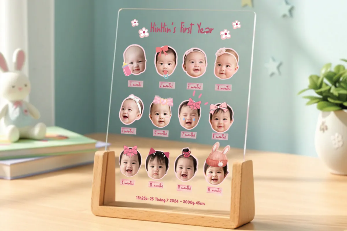 Top khung ảnh em bé hot nhất hiện nay - Lưu giữ hành trình khôn lớn của con